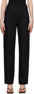 Proenza Schouler Черные костюмные брюки с драпировкой Proenza Schouler White Label