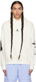 Белая худи с графическим рисунком Nike Jordan