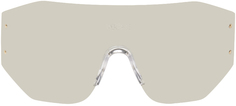 Золотые солнцезащитные очки-маска Medusa 95 Versace