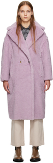 Пурпурное пальто с изображением плюшевого мишки Teddy Bear Max Mara