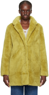 Yves Salomon - Желтое пальто Meteo с зубчатыми лацканами Yves Salomon - Meteo