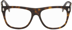 Квадратные очки черепаховой расцветки Fendi