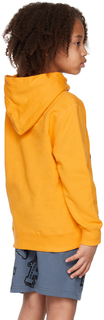 BAPE Kids Желтая толстовка с капюшоном Milo Tent с принтом для малышей