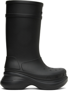 Черные ботинки Balenciaga Crocs Edition