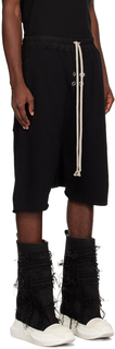 Черные шорты Rick Owens DRKSHDW Pods