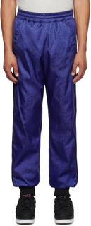 Moncler Genius Moncler x adidas Originals Синие пуховые брюки