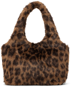 Коричневая мини-леопардовая сумка из искусственного меха Anna Sui