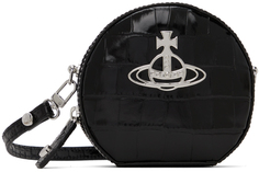 Черная мини-круглая сумка Vivienne Westwood