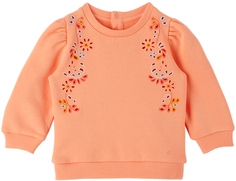 Детский розовый свитшот с вышивкой Chloe