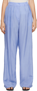 The Frankie Shop Синие брюки цвета пижмы