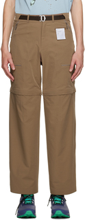 Эксклюзивные коричневые брюки Satisfy SSENSE