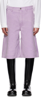 Пурпурные шорты, окрашенные дымчатым пигментом Acne Studios