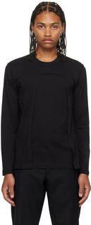 Черная многослойная футболка с длинным рукавом Comme des Garçons