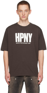 Коричневая футболка HPNY Heron Preston