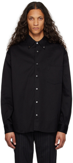 Черная рубашка на пуговицах Acne Studios