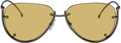Эксклюзивные бронзовые солнцезащитные очки SSENSE Diesel