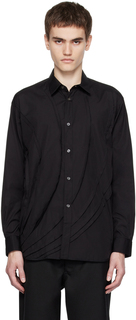Черная рубашка с необработанными краями Comme des Garçons