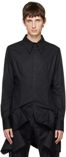 Черная рубашка с короткими рукавами AARON ESH