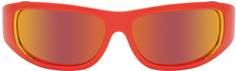 Эксклюзивные оранжевые солнцезащитные очки SSENSE Diesel