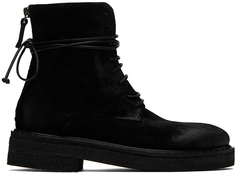 Эксклюзивные черные ботинки Parrucca от SSENSE Marsell