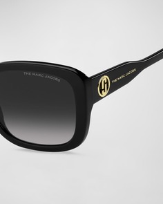 Квадратные солнцезащитные очки из ацетата с монограммой и логотипом Marc Jacobs