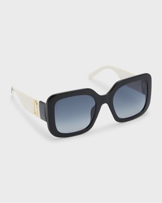 Двухцветные солнцезащитные очки J Marc Square из ацетата Marc Jacobs