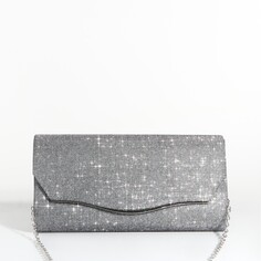 Сумка-клатч на магните, цвет серый NO Brand