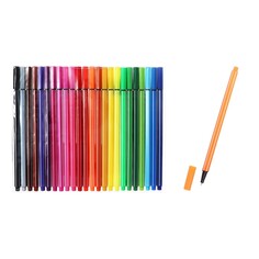 Набор капилярных ручек (маркеров), 0.4 мм, 24 цвета, тонкая линия NO Brand