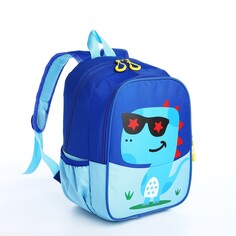 Рюкзак на молнии, цвет синий/голубой NO Brand