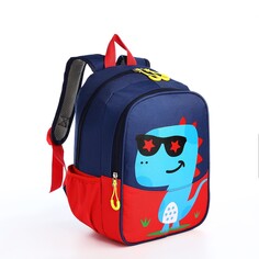 Рюкзак на молнии, цвет синий/красный NO Brand