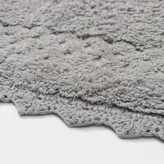 Набор ковриков для ванной, 2 шт, 57×76 см, 67×105 см, плотность 1600 г/м2, цвет светло-серый NO Brand