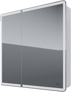 Зеркальный шкаф 80x80 см белый глянец R Dreja Point 99.9034