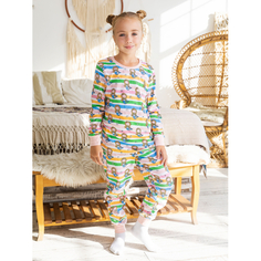 Домашняя одежда Miko Yumi Пижама детская лонгслив и штанишки русалки Русолочка