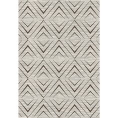 Ковер интерьерный 1.33х1.9 м, Silvano, Ромбы, прямоугольный, серый, 219633B