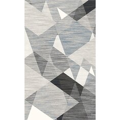 Ковер интерьерный 1.33х1.9 м, Silvano, Геометрия, прямоугольный, серо-белый, 216471B