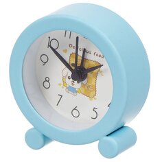 Часы-будильник настольные, 5х5х6 см, круглые, пластик, Доброе утро, Y4-5208