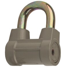 Замок навесной Vrata, BC-AL-4L, 210241, навесной, дисковый, серый, 3 ключа