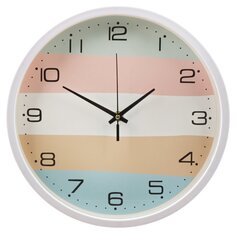Часы настенные, кварцевые, 30 см, круглые, пластик, стекло, Y6-6083