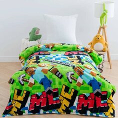 Плед детский 150х200 см, 100%пэ, Павлинка, Майнкрафт, P0084010523