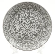 Тарелка десертная, керамика, 22 см, круглая, Таяна, Daniks