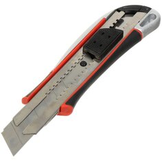 Нож строительный, 25х125 мм, резина, алюминий, выдвижное лезвие, Bartex, AI-2904004