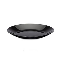 Тарелка десертная, стекло, 18 см, круглая, Lillie, Luminarc, V0463, черная