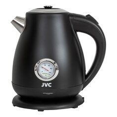 Чайник электрический JVC, JK-KE1717, черный, 1.7 л, 2200 Вт, скрытый нагревательный элемент, нержавеющая сталь