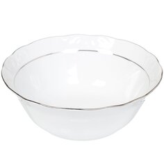 Салатник керамика, круглый, 1 л, Надежда Платиновый, Добрушский фарфоровый завод, 8С1131Ф34