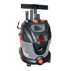 Пылесос строительный, Интерскол, ПУ-20/1400Р, 1400 Вт, 20 л, сухая и влажная уборка, 12.96 м³/ч