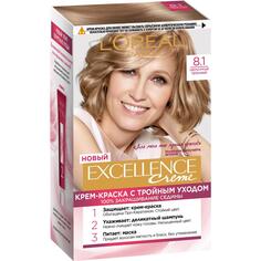 Краска L’Oreal Excellence Creme 8.1 Светло-русый пепелельный (A0692700) L'Oreal