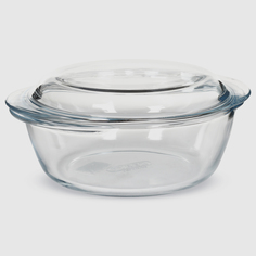 Кастрюля стеклянная Pyrex круглая с крышкой 2,3 л