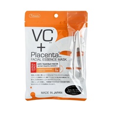 Маска Japan Gals для лица VC и Placenta Facial Essence Mask 7 шт