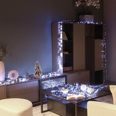 Гирлянда Lotti NSLG-MHD Minicluster 1000 голубых/белых miniled 4+20 м со стартовым шнуром