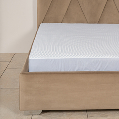Наматрасник-чехол Medsleep Fresh Sleep белый с голубым 90х200х30 см